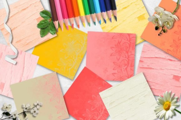 Bouquet Paper Set 9 and A Set of 10 12x12 Inch Backing Papers: Essential Tools for Creative and Practical Use