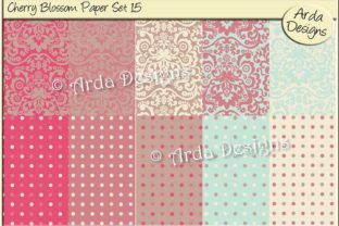 Cherry Blossom Paper Set 15: A Beautiful Addition to Your Crafting and Design Projects