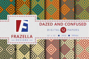 Dazed and Confused Funky Design Digital Paper Collection