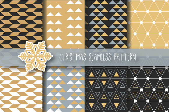 Exploring Christmas Abstract Seamless Patterns and Vector Graphics