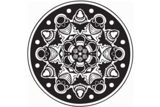Exploring the Aesthetic and Utility of Mandala Vector Art Pattern Black 54