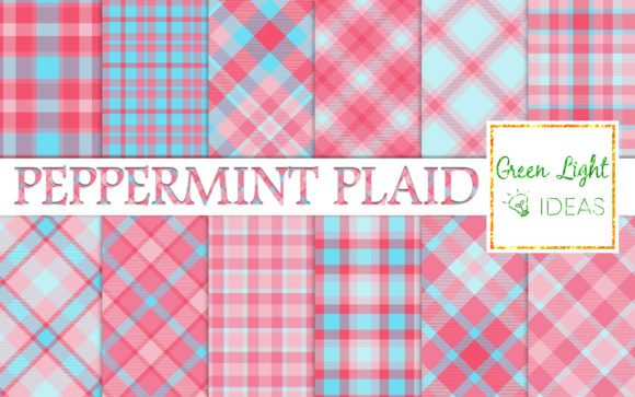 Peppermint Christmas Plaid Digital Paper: A Versatile Resource for Creative Projects