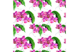 Seamless Orchid Pattern