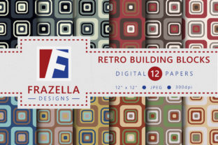 The Groovy Retro Building Blocks Digital Paper Collection: A Creative Resource for Designers and Crafters